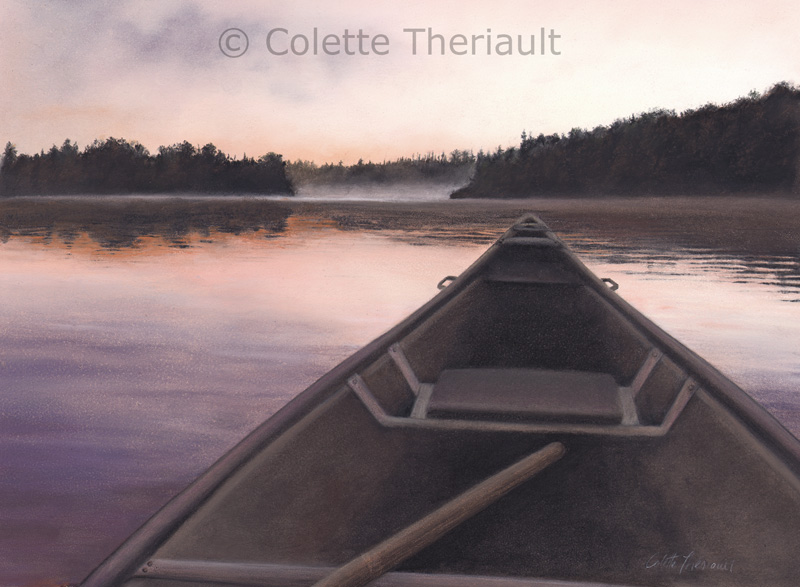 Canoe Lake Landscape by Colette Theriault